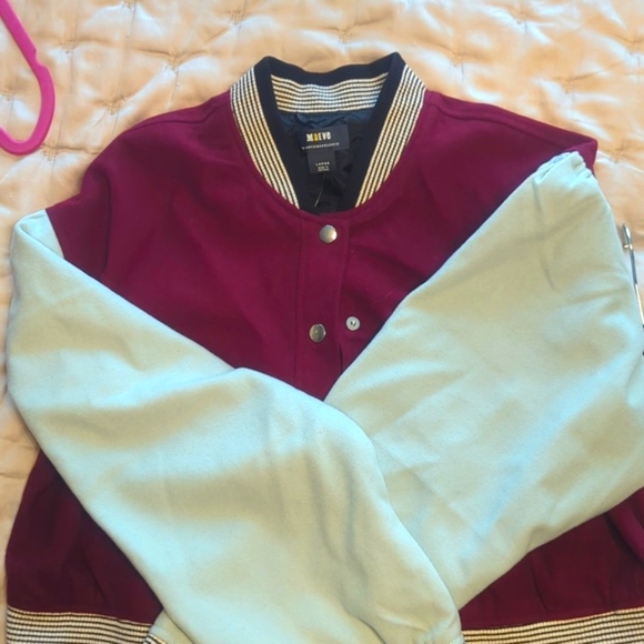 Anthropologie Maeve Colorblock Cropped Jacket - Picture 4 of 6
